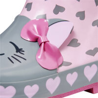 Playshoes Gummistiefel Katze rosa