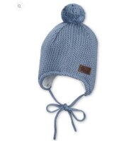Sterntaler Bommelmütze blau