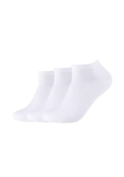 Camano UNISEX soft GOTS Sneaker Socken weiß