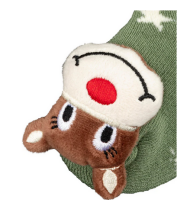 Sterntaler Baby Rasselsocken Weihnacht eukalyptus