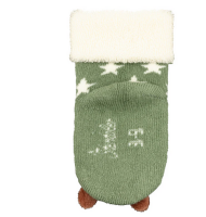 Sterntaler Baby Rasselsocken Weihnacht eukalyptus