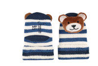 Sterntaler Baby Rasselsocken Bär marine