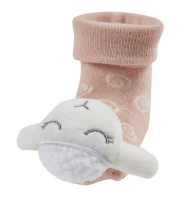 Sterntaler Baby Rasselsocken Schaf zartrosa