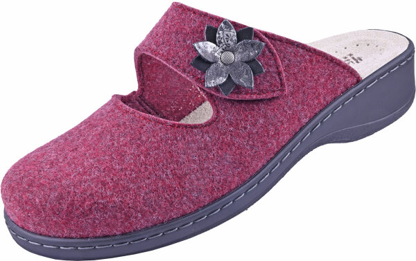 Vario Clog 5233 weinrot Filz