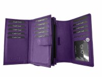 Kompaktbörse Kalbleder violett