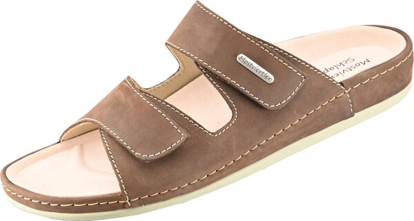 Pantolette Motviertler 4661 d.braun Nubuk