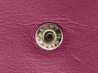 Klappenbörse Secretcards Kalbleder violettrot