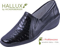 Halbschuh Padua 9711 schwarz Kroko komb. 3