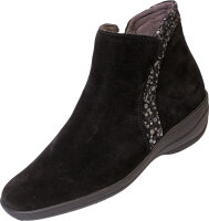 Stiefelette Padua 9718 schwarz Velour komb.