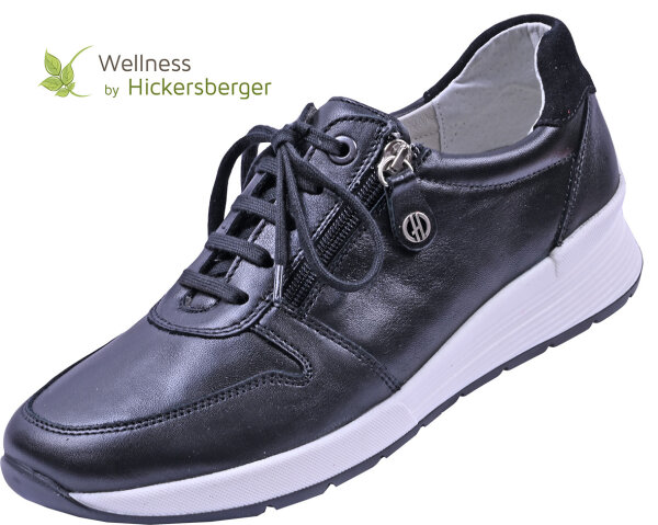 Sneaker Wellness 9409 schwarz Leder