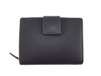 Zippbörse Ausweisfach Kalbleder schwarz