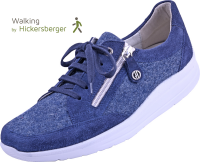 Sneaker Walking 9371 blau Filz komb.