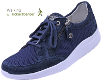 Sneaker Walking 9371 blau Velour komb.