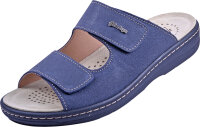 Pantoletten Herren 0764 d.blau Leder 41