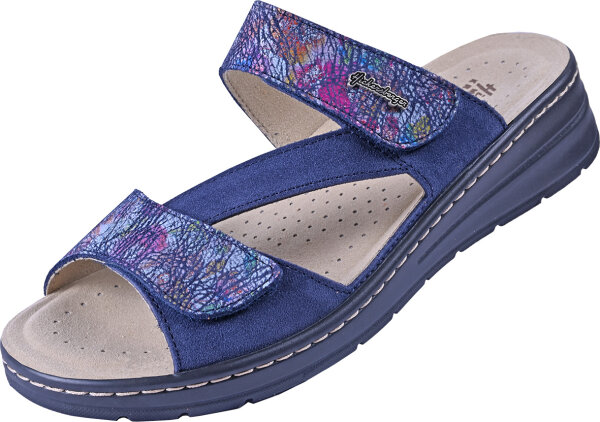 Pantolette Napoli 2526 d.blau Flowery 40